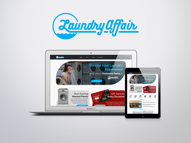 Laundry Affair Website - UX UI Design